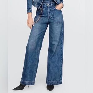 Cult Gaia x Gap High Rise Stride Chain Jeans Size 29 30 NWT